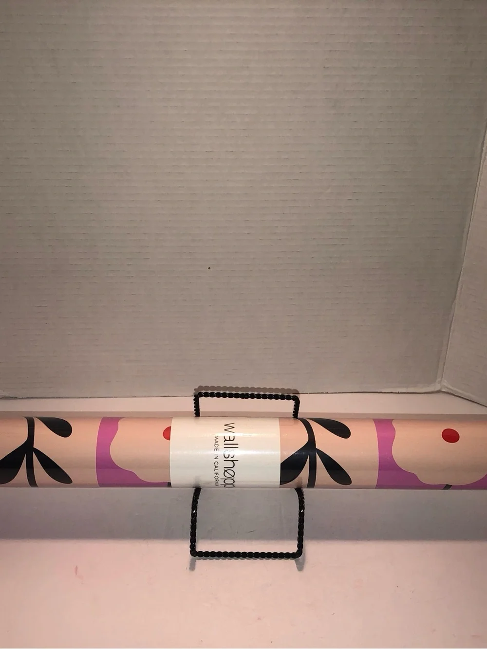 New Anthropologie Diana Pereira Pink Garden Glee Floral Geometric Wallpaper